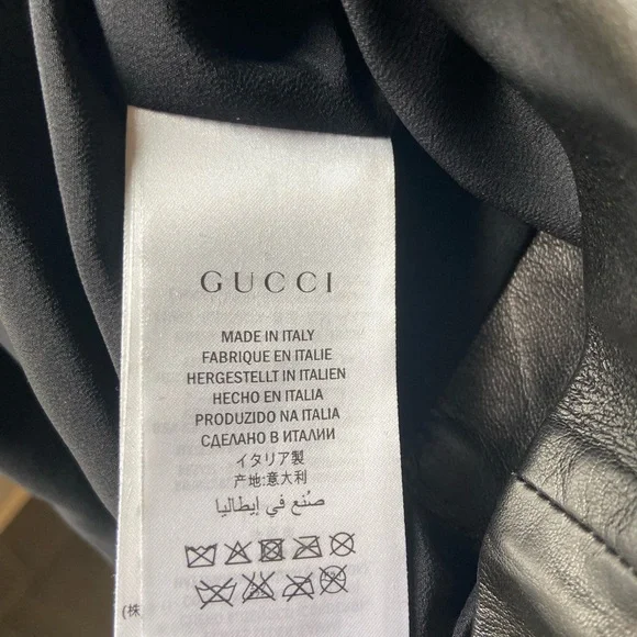 Gucci Cruise 2017 runway black leather dress set . Extremely rare !!!